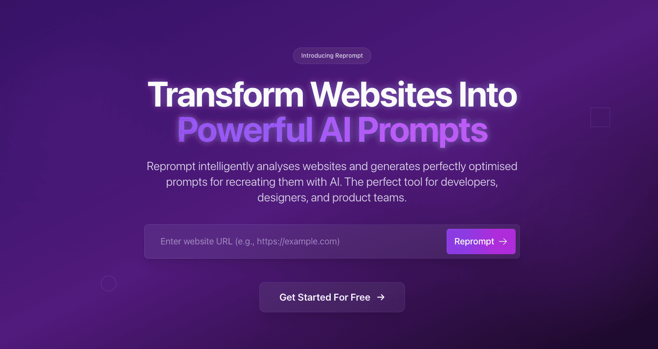 Reprompt AI interface for reverse engineering